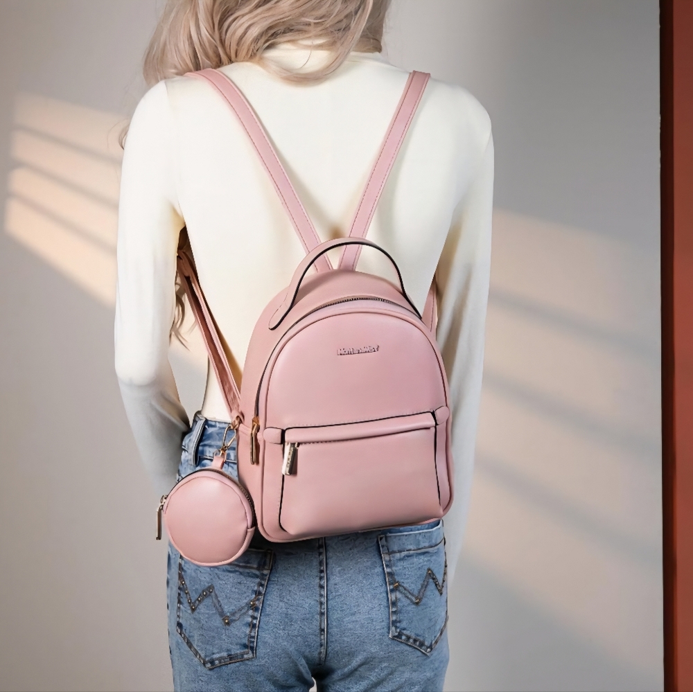 Montana West Mini Casual Backpack With Coin Pouch. - Picture 2 of 8